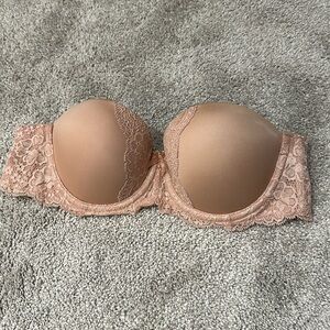 Victoria’s Secret nude Dream Angels multiway underwire lace strapless bra